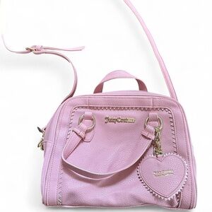Juicy Couture It’s A Man’s World Dome Satchel Bag in Taffy Pink